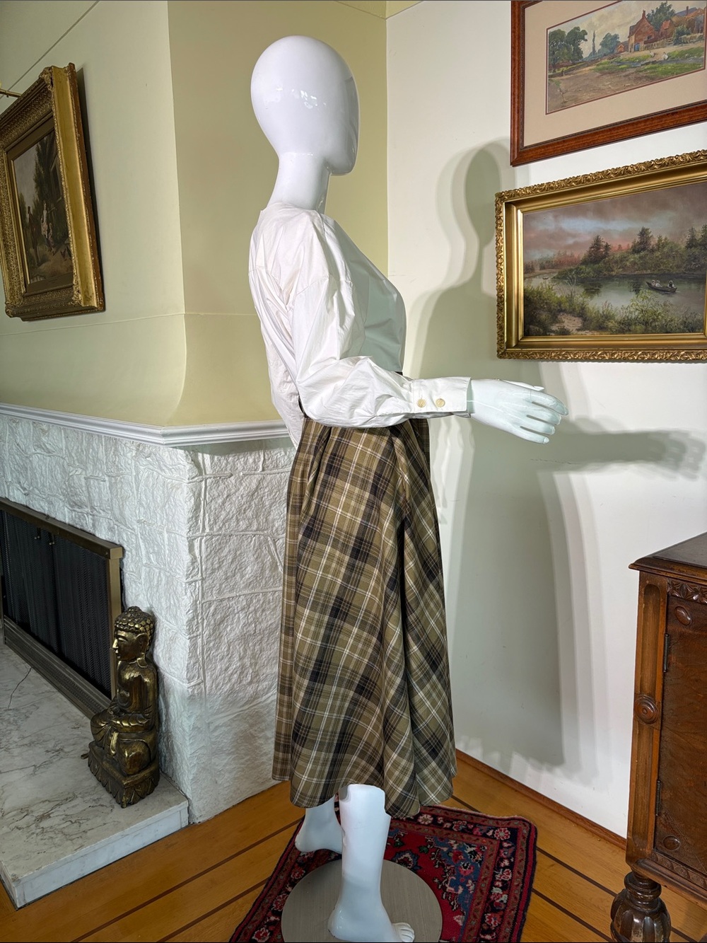 Andersson Bell Lena Illusion Plaid Midi Dress - As New - Picture 6 of 15